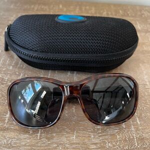 Costa Tortoise Shell Brown Sunglasses with Black Lenses